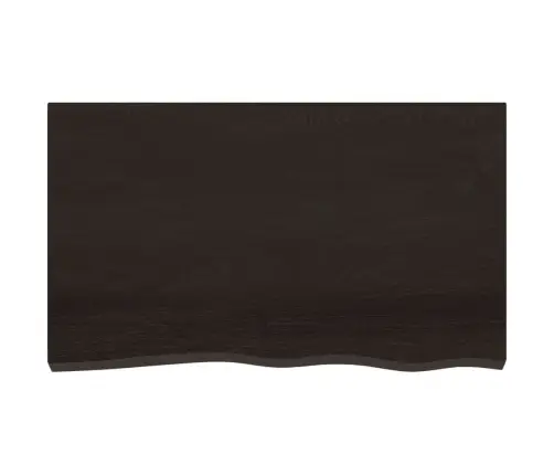 Sienas Plaukts, Tumši Brūns, 100X60X(2-4) Cm, Ozola Masīvkoks Vidaxl Sienas Plaukts, Tumši Brūns, 100X60X(2-4) Cm, Ozola Masīvkoks Vidaxl