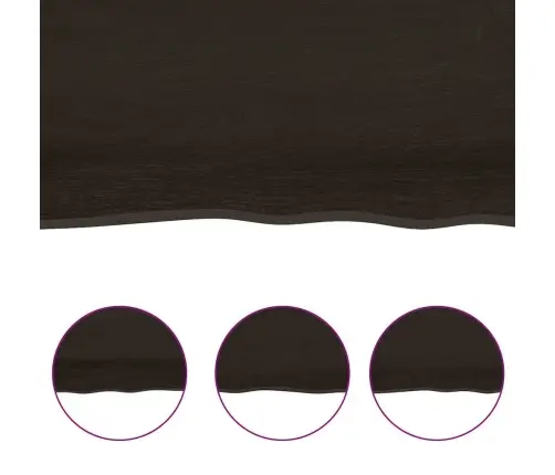 Sieninė Lentyna, Tamsiai Ruda, 120X50X(2-6) cm Ąžuolo Masyvas