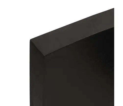 Sienas Plaukts, Tumši Brūns, 120X60X(2-6) Cm, Ozola Masīvkoks Vidaxl