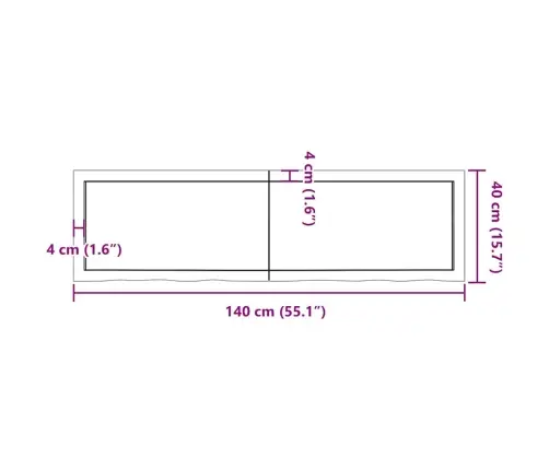 Sieninė Lentyna, Tamsiai Ruda, 140X40X(2-6) cm Ąžuolo Masyvas