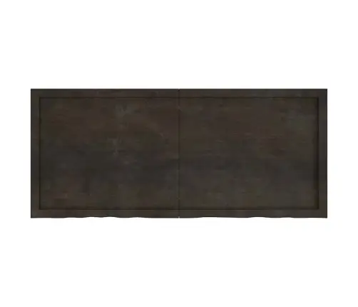 Sienas Plaukts, Tumši Brūns, 140X60X(2-4) Cm, Ozola Masīvkoks Vidaxl