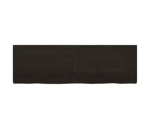 Seinariiul, Tumepruun, 160X50X(2-6) cm Töödeldud Tammepuit Seinariiul, Tumepruun, 160X50X(2-6) cm Töödeldud Tammepuit