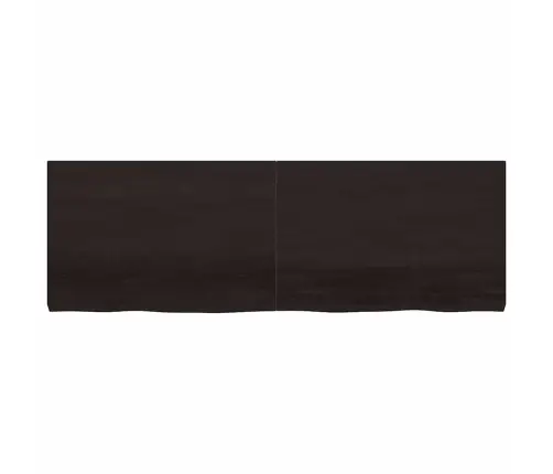 Sienas Plaukts, Tumši Brūns, 180X60X(2-6) Cm, Ozola Masīvkoks Vidaxl Sienas Plaukts, Tumši Brūns, 180X60X(2-6) Cm, Ozola Masīvkoks Vidaxl