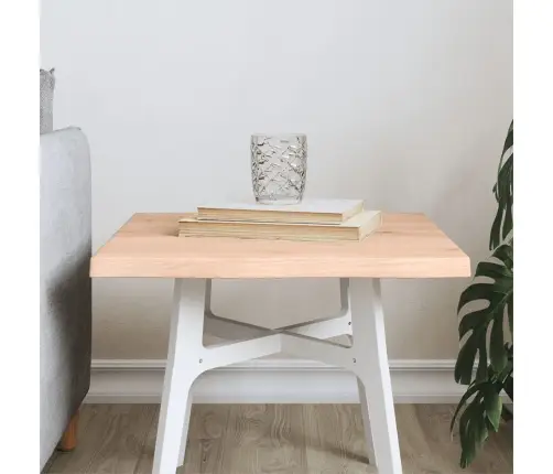 Galda Virsma, 40X40X2 Cm, Neapstrādāts Ozola Masīvkoks Vidaxl