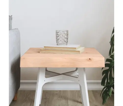 Galda Virsma, 40X40X(2-6) Cm, Masīvkoks, Dabīgas Formas Mala Vidaxl