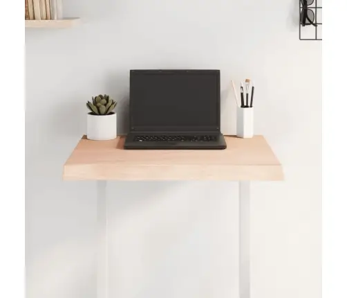 Stalviršis, 60X50X(2-4) cm Medienos Masyvas, Su Gyvu Kraštu