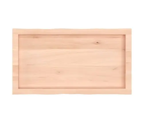 Lauaplaat, 80 X 40 X (2-4) cm Täispuit, Naturaalsed Servad