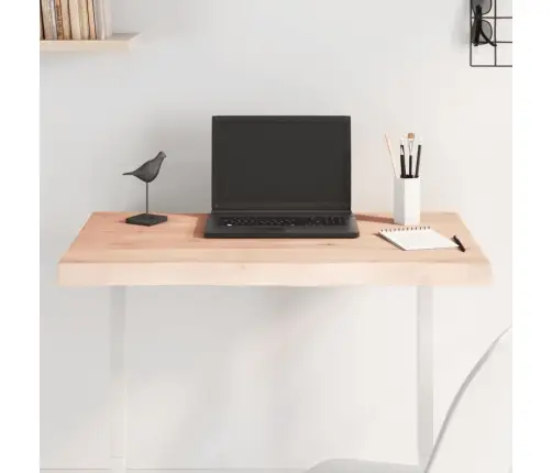 Lauaplaat, 80 X 40 X (2-4) cm Täispuit, Naturaalsed Servad