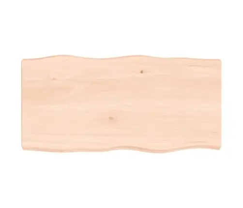 Lauaplaat, 80 X 40 X (2-6) cm Täispuit, Naturaalsed Servad