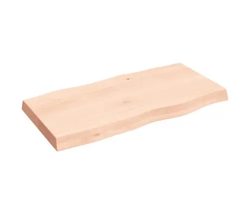 Lauaplaat, 80 X 40 X (2-6) cm Täispuit, Naturaalsed Servad
