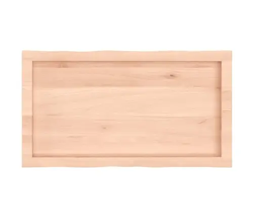 Lauaplaat, 80 X 40 X (2-6) cm Täispuit, Naturaalsed Servad