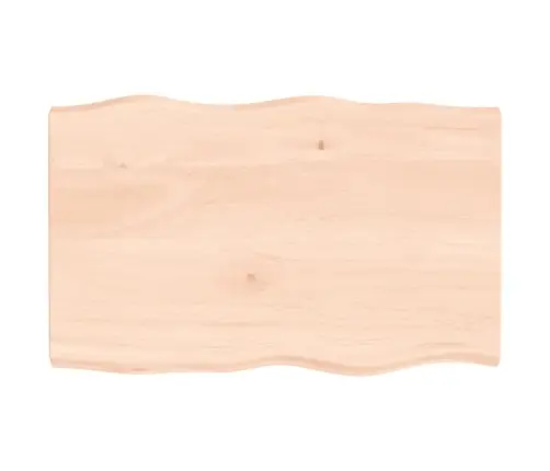 Lauaplaat, 80 X 50 X (2-4) cm Täispuit, Naturaalsed Servad