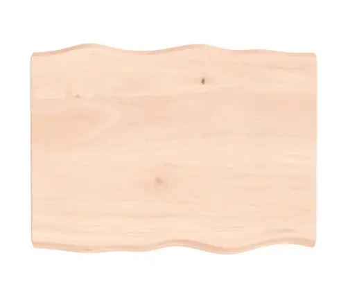 Stalviršis, 80X60X(2-6) cm Medienos Masyvas, Su Gyvu Kraštu