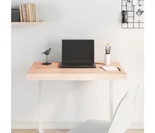 Stalviršis, 80X60X(2-6) cm Medienos Masyvas, Su Gyvu Kraštu