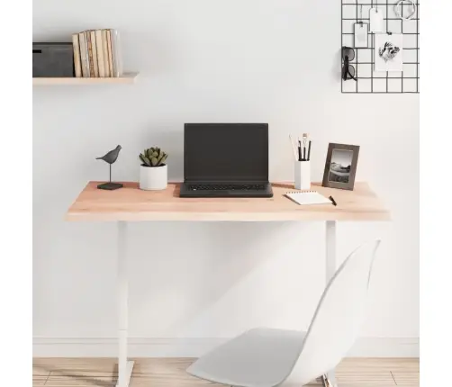 Stalviršis, 100X40X2cm Ąžuolo Medienos Masyvas, Su Gyvu Kraštu