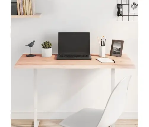 Stalviršis, 100X40X2cm Ąžuolo Medienos Masyvas, Su Gyvu Kraštu