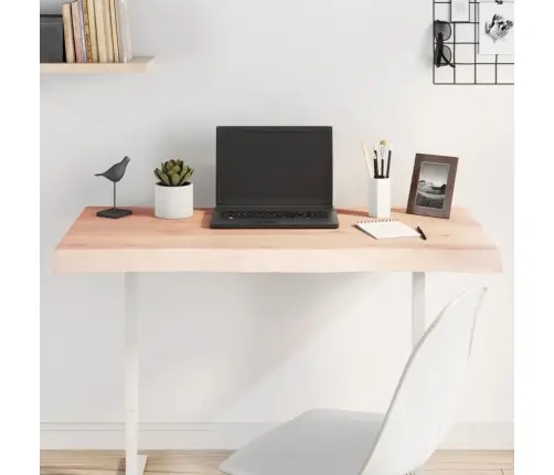 Lauaplaat, 100 X 60 X (2-4) cm Täispuit, Naturaalsed Servad