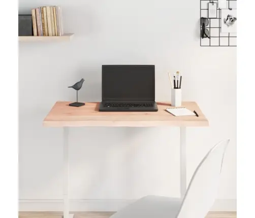 Stalviršis, 100X60X(2-6) cm Medienos Masyvas, Su Gyvu Kraštu