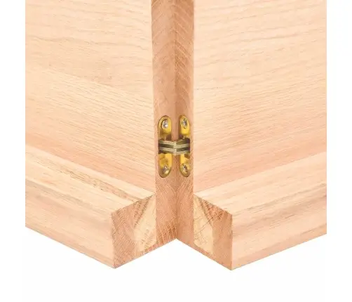 Galda Virsma, 180X50X(2-6) Cm, Neapstrādāts Ozola Masīvkoks Vidaxl