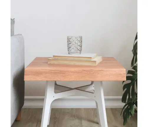 Stalviršis, Šviesiai Rudas, 40X40X(2-6) cm Medienos Masyvas