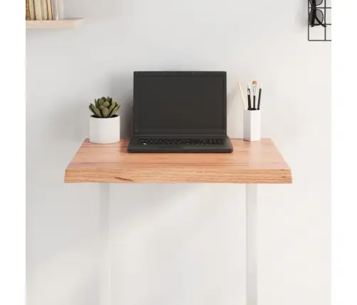 Galda Virsma, Gaiši Brūna, 60X40X(2-4)Cm, Ozola Masīvkoks Vidaxl