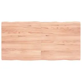 Galda Virsma, Gaiši Brūna, 120X60X(2-4)Cm, Ozola Masīvkoks Vidaxl