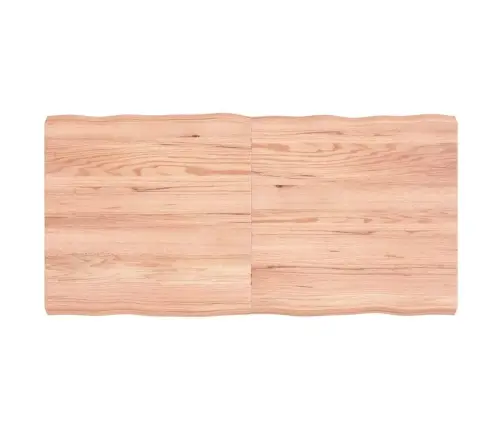 Stalviršis, Šviesiai Rudas, 120X60X(2-6) cm Medienos Masyvas