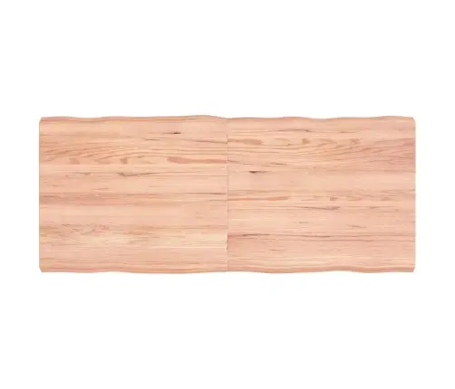 Galda Virsma, Gaiši Brūna, 140X60X(2-6)Cm, Ozola Masīvkoks Vidaxl