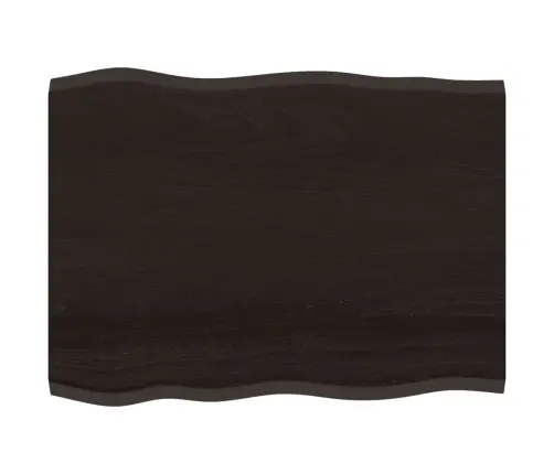 Stalviršis, Tamsiai Ruda, 80X60X2 cm Ąžuolo Masyvas