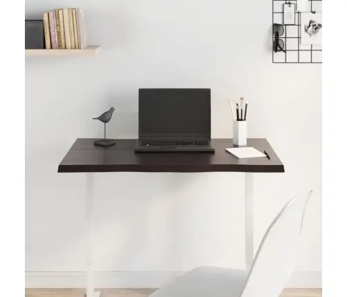 Stalviršis, Tamsiai Ruda, 80X60X2 cm Ąžuolo Masyvas