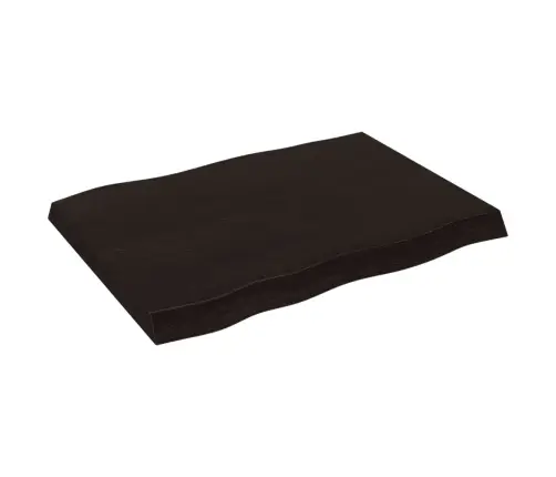 Lauaplaat, Tumepruun, 80 X 60 X (2-6) cm Töödeldud Täispuit