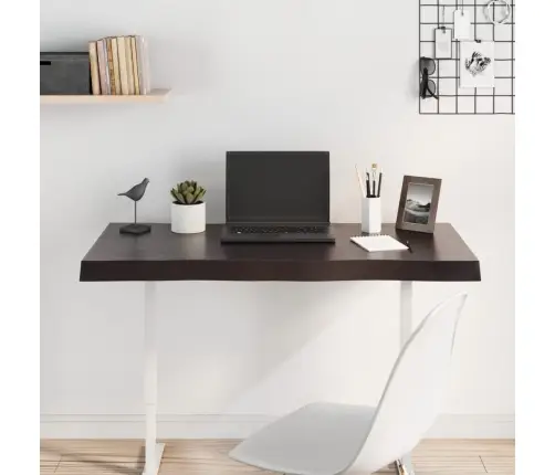 Stalviršis, Tamsiai Ruda, 100X40X(2-6) cm Medienos Masyvas