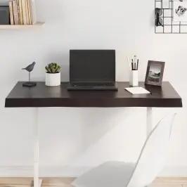 Stalviršis, Tamsiai Ruda, 100X40X(2-6) cm Medienos Masyvas