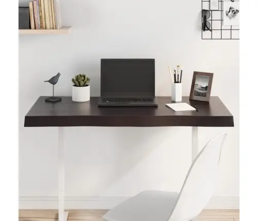 Stalviršis, Tamsiai Ruda, 100X40X(2-6) cm Medienos Masyvas