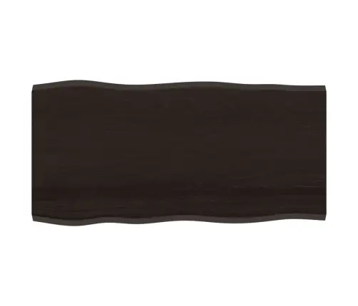 Galda Virsma, Tumši Brūna, 100X50X2 Cm, Ozola Masīvkoks Vidaxl