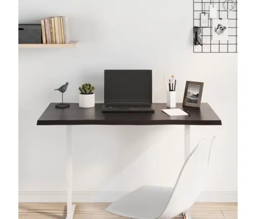 Galda Virsma, Tumši Brūna, 100X50X2 Cm, Ozola Masīvkoks Vidaxl