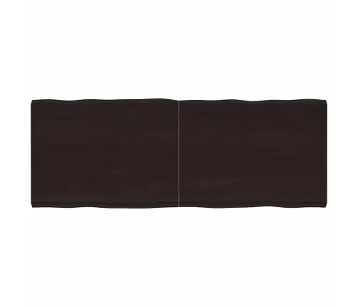 Galda Virsma, Tumši Brūna, 160X60X(2-6) Cm, Ozola Masīvkoks Vidaxl