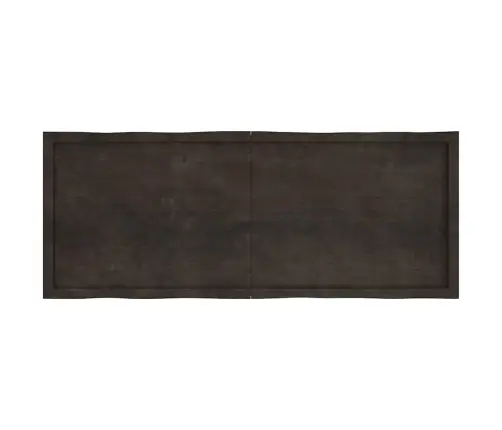 Galda Virsma, Tumši Brūna, 160X60X(2-6) Cm, Ozola Masīvkoks Vidaxl