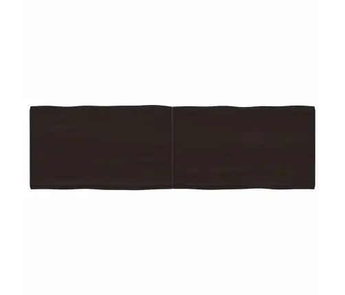 Galda Virsma, Tumši Brūna, 200X60X(2-6) Cm, Ozola Masīvkoks Vidaxl