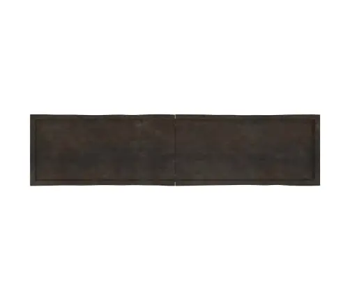 Lauaplaat, Tumepruun, 220X50X(2-6) cm Töödeldud Täispuit