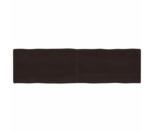 Lauaplaat, Tumepruun, 220 X 60 X (2-4) cm Töödeldud Täispuit
