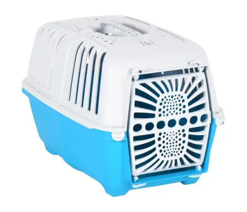 Dzīvnieku Pārvadāšanas Būris, Zils, Balts, 48X31,5X33 Cm, Pp Vidaxl