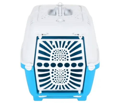 Dzīvnieku Pārvadāšanas Būris, Zils, Balts, 48X31,5X33 Cm, Pp Vidaxl