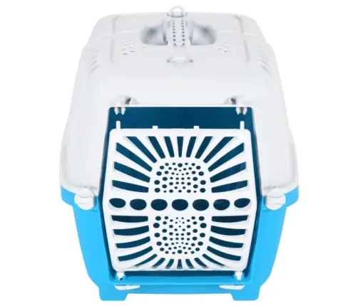 Dzīvnieku Pārvadāšanas Būris, Zils, Balts, 48X31,5X33 Cm, Pp Vidaxl