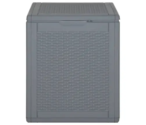 Dārza Mantu Kaste, Pelēka, Pp Rotangpalma, 90 L Vidaxl