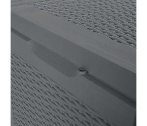 Dārza Mantu Kaste, Pelēka, Pp Rotangpalma, 90 L Vidaxl