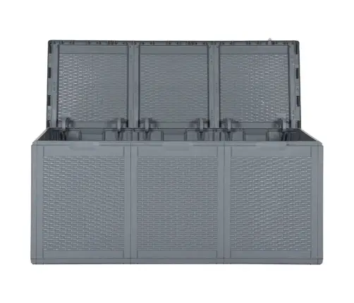 Dārza Mantu Kaste, Pelēka, Pp Rotangpalma, 270 L Vidaxl