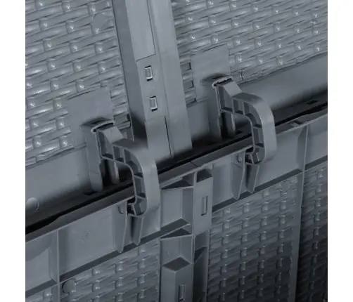 Dārza Mantu Kaste, Pelēka, Pp Rotangpalma, 270 L Vidaxl