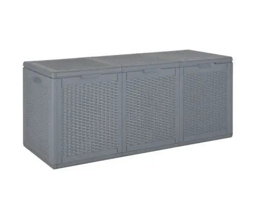 Dārza Mantu Kaste, Pelēka, Pp Rotangpalma, 270 L Vidaxl