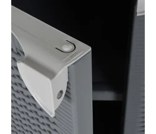 Dārza Uzglabāšanas Skapītis, 65X45X88 Cm, Pelēka Pp Rotangpalma Vidaxl